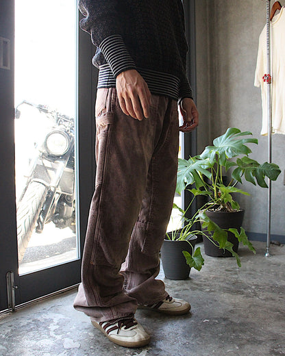 SUGARHILL / UNEVEN DYED DOUBLE KNEE PANTS