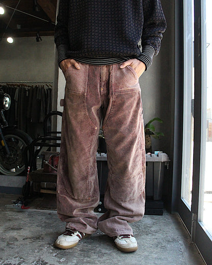 SUGARHILL / UNEVEN DYED DOUBLE KNEE PANTS