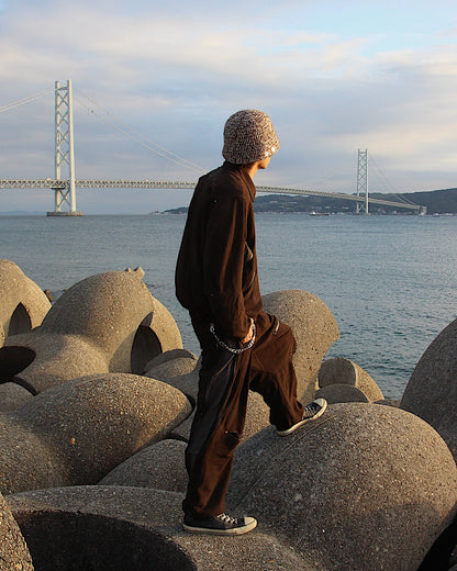 PASTOR NOVA / DIAGONAL SUEDE PANTS Ⅲ