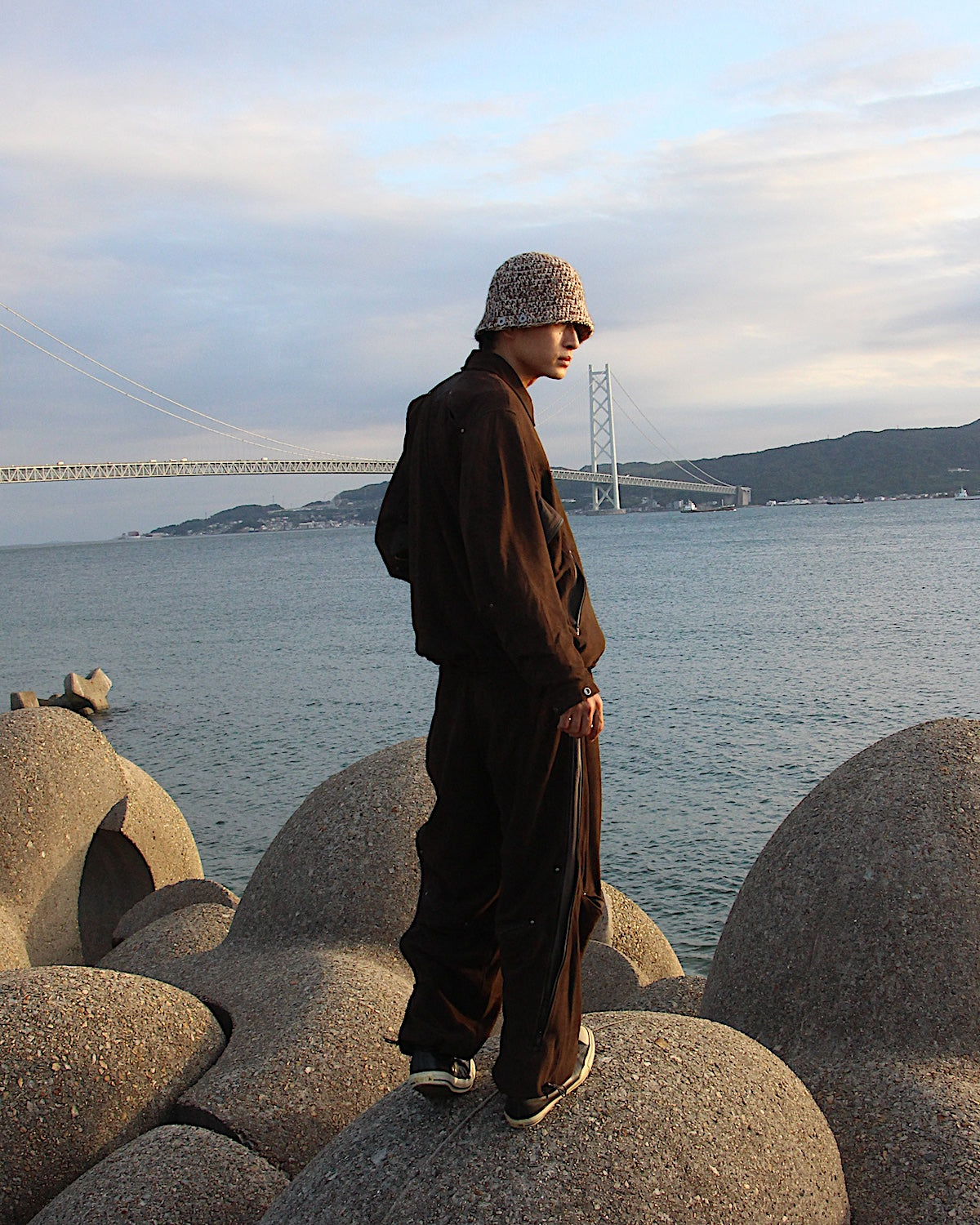 PASTOR NOVA / DIAGONAL SUEDE PANTS Ⅲ