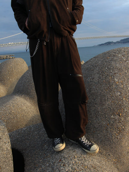PASTOR NOVA / DIAGONAL SUEDE PANTS Ⅲ