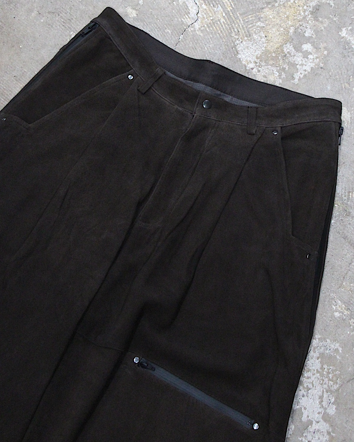 PASTOR NOVA / DIAGONAL SUEDE PANTS Ⅲ