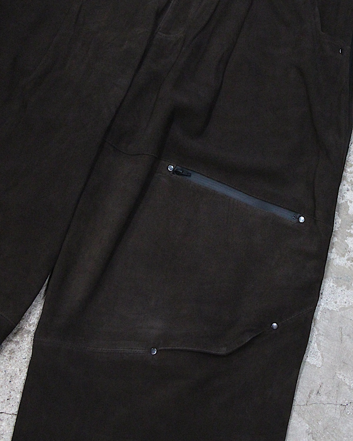 PASTOR NOVA / DIAGONAL SUEDE PANTS Ⅲ